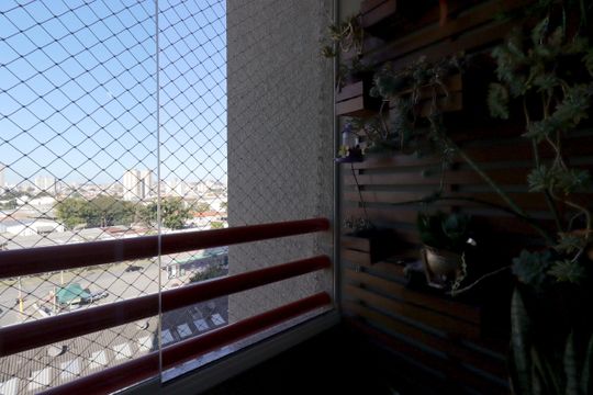 Varanda da Sala de apartamento à venda com 2 quartos, 60m² em Casa Branca, Santo André