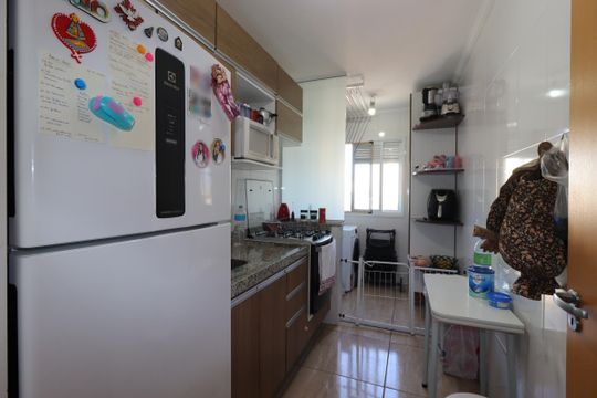 Cozinha de apartamento à venda com 2 quartos, 60m² em Casa Branca, Santo André