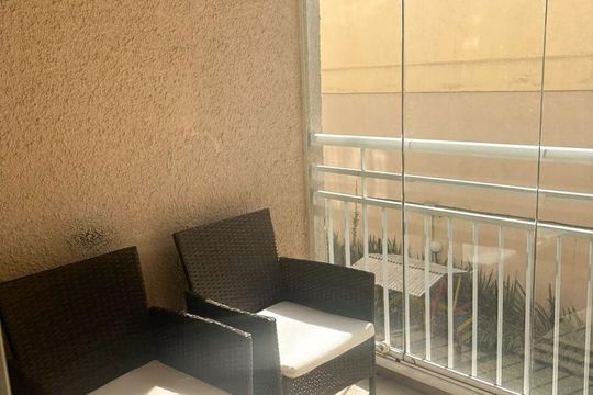 Varanda de apartamento à venda com 3 quartos, 65m² em Luz, São Paulo