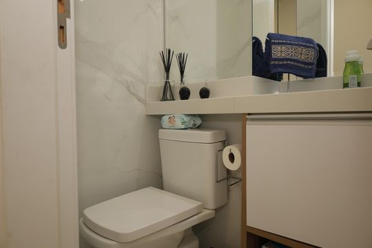 Banheiro 1 de apartamento à venda com 2 quartos, 68m² em Vila Jacuí, São Paulo