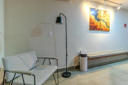 Hall de Entrada de apartamento à venda com 1 quarto, 48m² em Vila Buarque, São Paulo