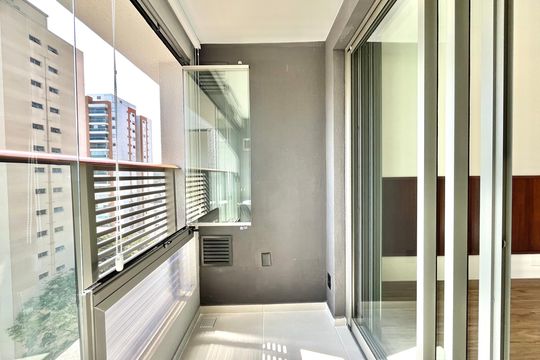Varanda de kitnet/studio para alugar com 1 quarto, 25m² em Vila Clementino, São Paulo