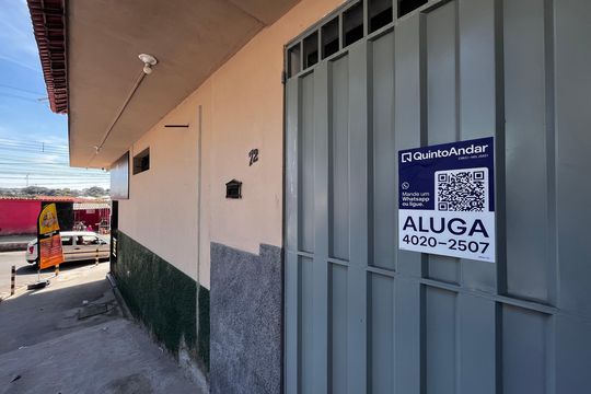 Plaquinha Instalada de casa para alugar com 2 quartos, 60m² em Santa Martinha, Ribeirão das Neves