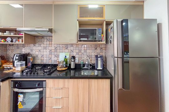 Cozinha de apartamento para alugar com 2 quartos, 47m² em Jardim Boa Vista (zona Oeste), Osasco