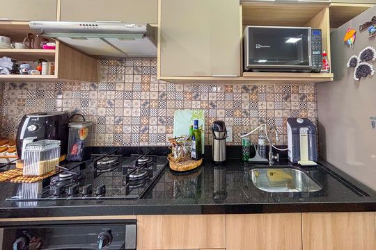 Cozinha de apartamento para alugar com 2 quartos, 47m² em Jardim Boa Vista (zona Oeste), Osasco