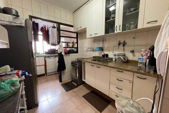 Cozinha de apartamento à venda com 3 quartos, 84m² em Jardim das Vertentes, São Paulo
