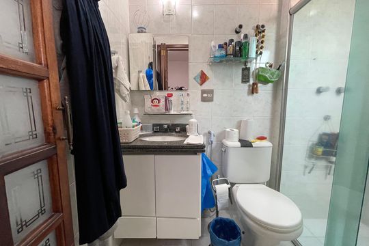 Banheiro da Suíte de apartamento à venda com 3 quartos, 84m² em Jardim das Vertentes, São Paulo