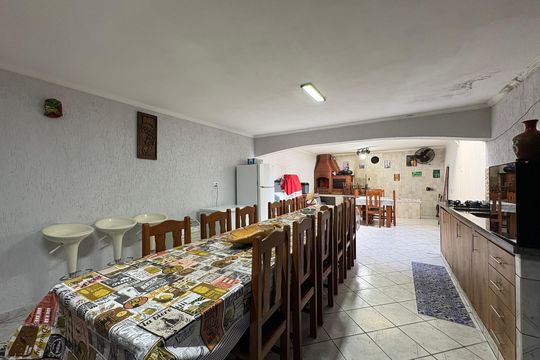 Área gourmet de casa à venda com 3 quartos, 350m² em Vila Camilópolis, Santo André