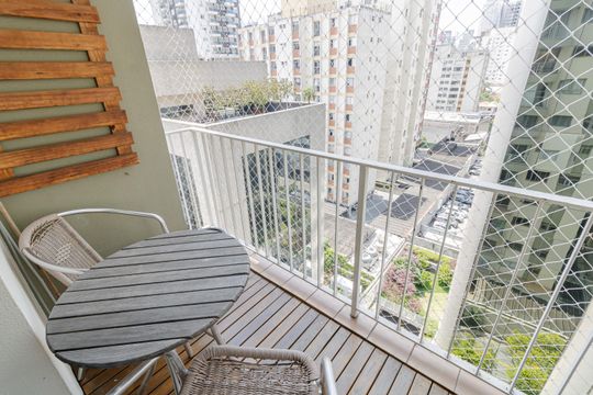 Sacada  de apartamento para alugar com 2 quartos, 56m² em Vila Olímpia, São Paulo