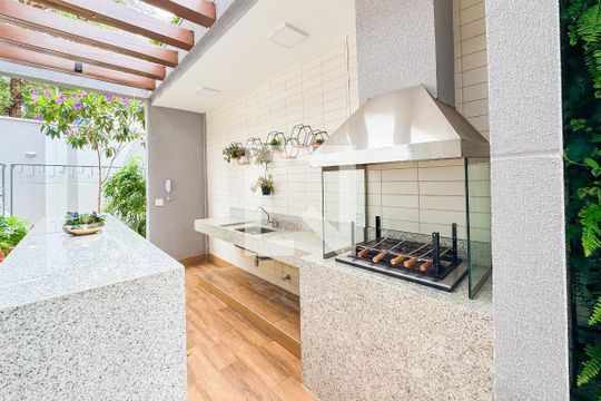 Área comum - Churrasqueira de apartamento à venda com 1 quarto, 33m² em Vila Mariana, São Paulo
