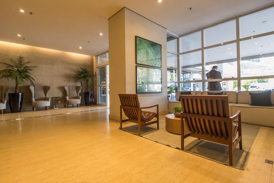 Hall social de kitnet/studio à venda com 1 quarto, 45m² em Tamboré, Santana de Parnaíba