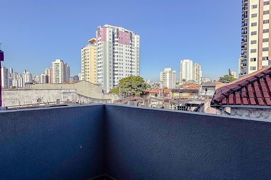 Varanda do Quarto de apartamento para alugar com 1 quarto, 42m² em Vila Bertioga, São Paulo