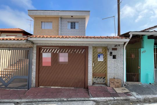 Fachada+Placa de casa à venda com 4 quartos, 350m² em Jardim Maringa, São Paulo