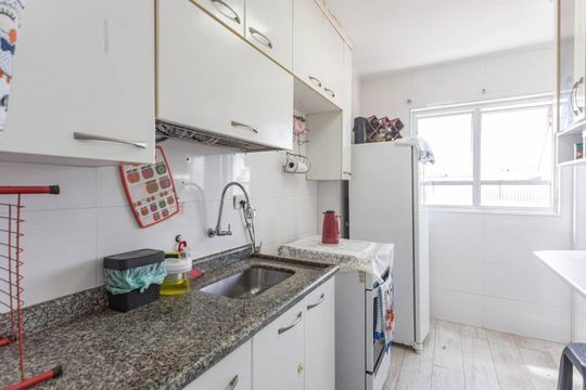 Cozinha de apartamento à venda com 2 quartos, 62m² em Vila Água Funda, São Paulo