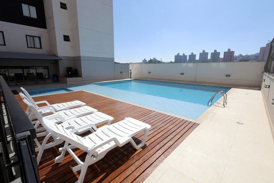 Área comum - Piscina de apartamento à venda com 2 quartos, 45m² em Parque Oratório, Santo André
