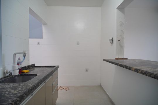Cozinha de casa para alugar com 2 quartos, 85m² em Santos Dumont, São Leopoldo