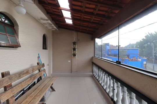 Varanda da Suíte de casa à venda com 3 quartos, 208m² em Jardim Ana Maria, Santo André