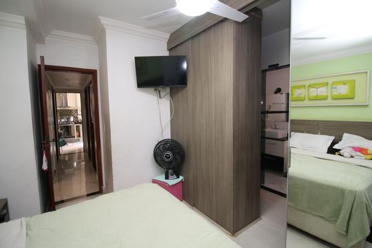 Suíte de apartamento à venda com 3 quartos, 110m² em Vaz Lobo, Rio de Janeiro