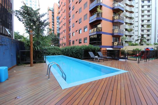 Área Comum - Piscina de apartamento à venda com 3 quartos, 165m² em Itaim Bibi, São Paulo