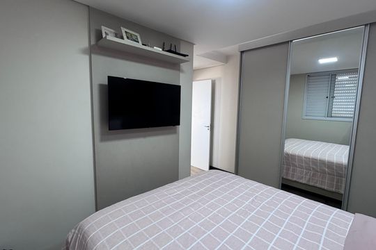 Suíte de apartamento à venda com 2 quartos, 55m² em Vila Satúrnia, Campinas