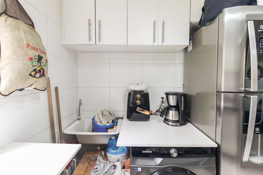 Cozinha de apartamento para alugar com 2 quartos, 45m² em Colônia (zona Leste), São Paulo