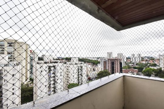 Varanda da Suíte 3 de apartamento à venda com 4 quartos, 250m² em Jardim Londrina, São Paulo