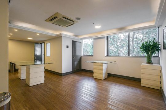 Área comum de kitnet/studio para alugar com 1 quarto, 32m² em Jardins, São Paulo