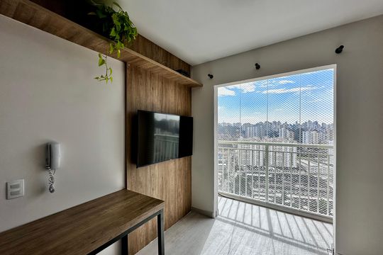 Sala de apartamento para alugar com 1 quarto, 34m² em Vila das Belezas, São Paulo