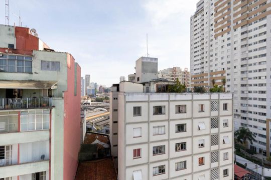 Vista do Quarto de apartamento à venda com 1 quarto, 40m² em Campos Elíseos, São Paulo