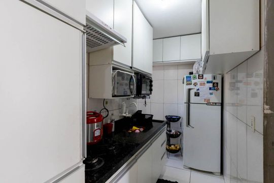 Cozinha de apartamento à venda com 1 quarto, 40m² em Campos Elíseos, São Paulo