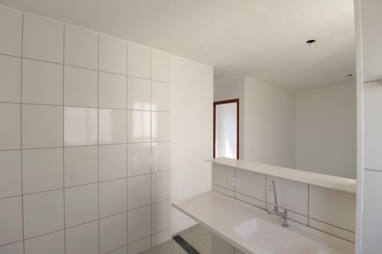Cozinha e Área de Serviço de apartamento para alugar com 2 quartos, 50m² em Rosana, Ribeirão das Neves