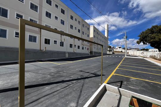 Bicicletário de apartamento para alugar com 2 quartos, 50m² em Rosana, Ribeirão das Neves