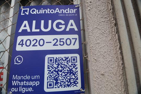Placa de apartamento para alugar com 2 quartos, 43m² em Mato Grande, Canoas