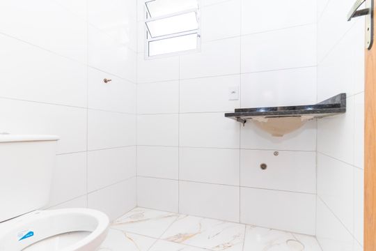 Banheiro de apartamento à venda com 2 quartos, 43m² em Parque Cruzeiro do Sul, São Paulo