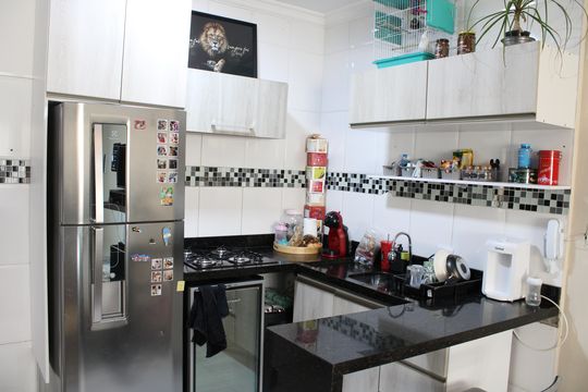 Cozinha de casa de condomínio à venda com 2 quartos, 119m² em Vila Invernada, São Paulo
