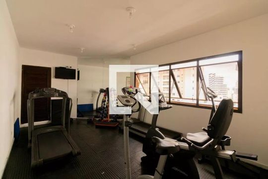 Área comum - Academia de apartamento para alugar com 1 quarto, 75m² em Moema, São Paulo
