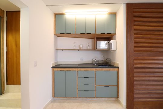 Cozinha de kitnet/studio para alugar com 1 quarto, 55m² em Vila Romana, São Paulo