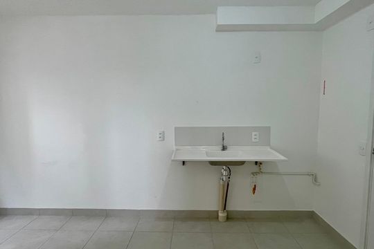 Cozinha de apartamento à venda com 2 quartos, 33m² em Parque Novo Mundo, Guarulhos