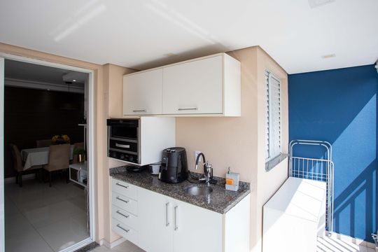 Varanda gourmet de apartamento à venda com 2 quartos, 67m² em Centro, Diadema
