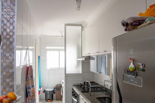 Cozinha de apartamento à venda com 2 quartos, 67m² em Centro, Diadema