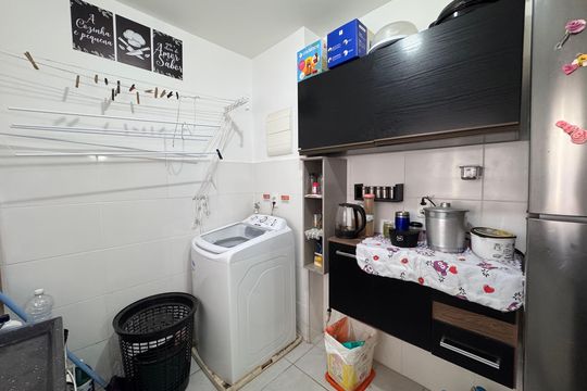 Cozinha de apartamento à venda com 2 quartos, 40m² em Santos Dumont, São Leopoldo