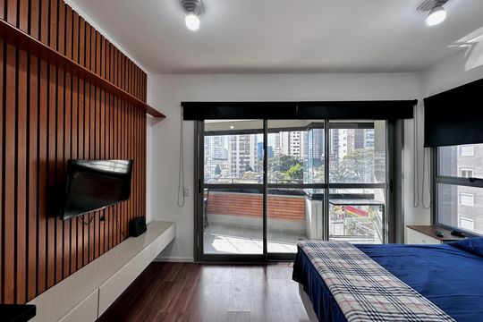 Studio de kitnet/studio para alugar com 1 quarto, 25m² em Jardim das Acacias, São Paulo