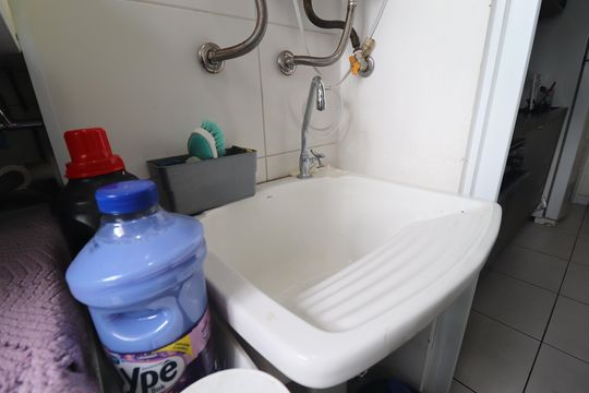 Área de Serviço de apartamento à venda com 2 quartos, 70m² em Campestre, Santo André