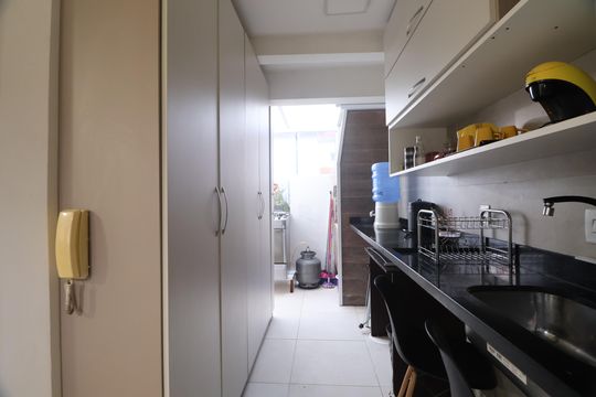 Cozinha  de casa de condomínio para alugar com 1 quarto, 43m² em Nossa Senhora das Gracas, Canoas