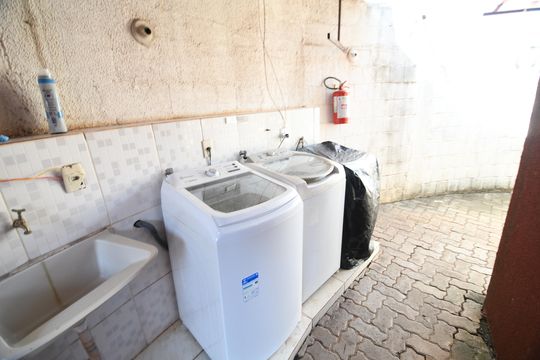 Área comum - Lavanderia de kitnet/studio para alugar com 1 quarto, 17m² em Cidade Universitária, Campinas