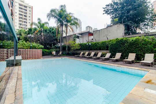 Área comum - Piscina de apartamento para alugar com 2 quartos, 106m² em Pinheiros, São Paulo