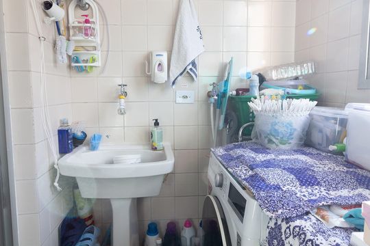 Área de Serviço de apartamento à venda com 2 quartos, 78m² em Vila Indiana, São Paulo