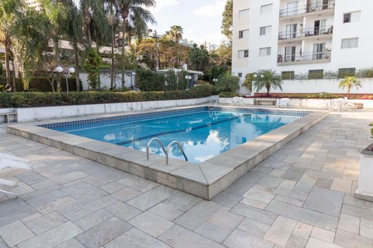 Área comum de apartamento à venda com 2 quartos, 78m² em Vila Indiana, São Paulo