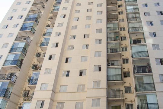 Fachada do bloco de apartamento à venda com 3 quartos, 63m² em Centro, Diadema