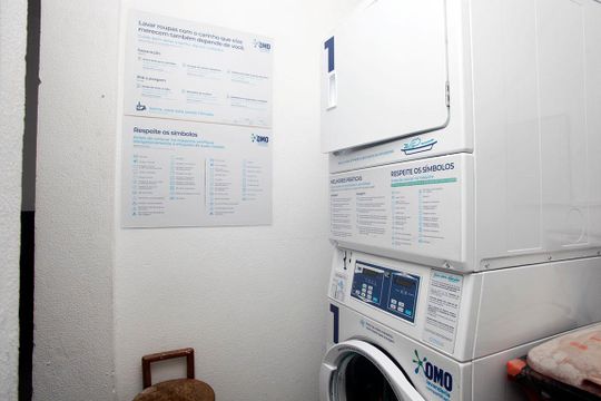 Área Comum - Lavanderia de kitnet/studio à venda com 1 quarto, 15m² em Centro Histórico, Porto Alegre